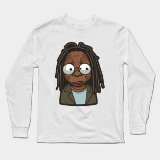 Whoopi Goldberg Cartoon. Long Sleeve T-Shirt